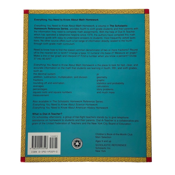 Everything You Need to Know About Math Homework Reference Book - Picture 2 of 9